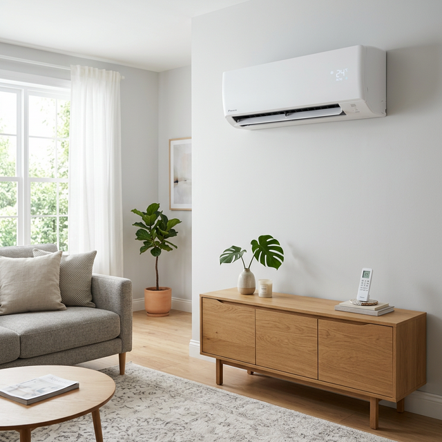 Hasil instalasi AC baru