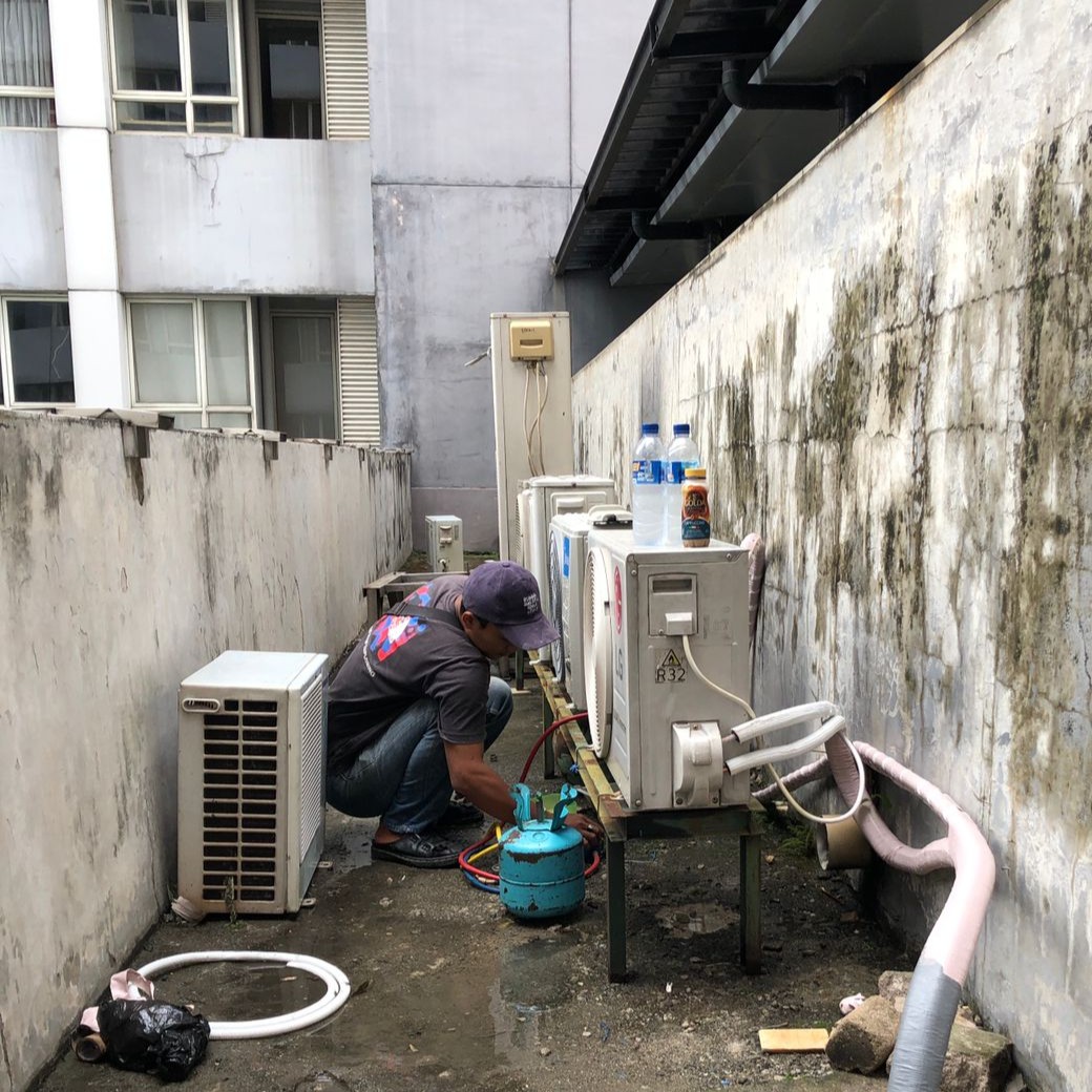 Proses brazing pipa tembaga AC